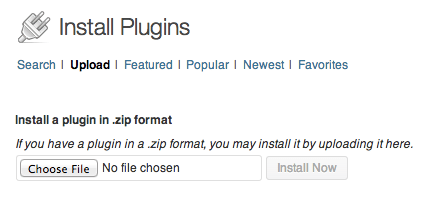 Uploading plugins in WordPress